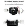 1 Set 360° Rotate Panoramic Shooting Clamp For Arca Swiss Camera Tripod Quick Release Clamp Holder Tripod Mount Plate Adapter