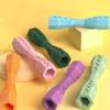Dog Chew Toy Dog Teeth Grinding Rod Hexagon Soft Rubber Tooth Cleaning Point Massage Toothpaste Pet Grinding Toy Pet Supplies