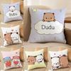 Cute Cartoon Bubu Dudu Couple Pillow Case Printing Pillowcase Living Room Sofa Cushion Cover Bedroom Room Decor