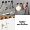 Multifunctional Punch-free Self-adhesive Hook Wall Hanging Hook Key Rack Towel Rack Bathroom Accessories
