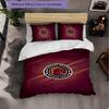 Brisbane Broncos Pattern Microfiber 3Pcs Bedding Set Decor Duvet Cover Set For Bedroom Home Use