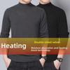 Men's Autumn/Winter Velvet Long-Sleeve T-Shirt with Half-High Collar