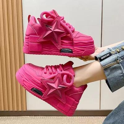 Женская мода повседневная обувь весна корейская версия толстые подошвы кроссовки