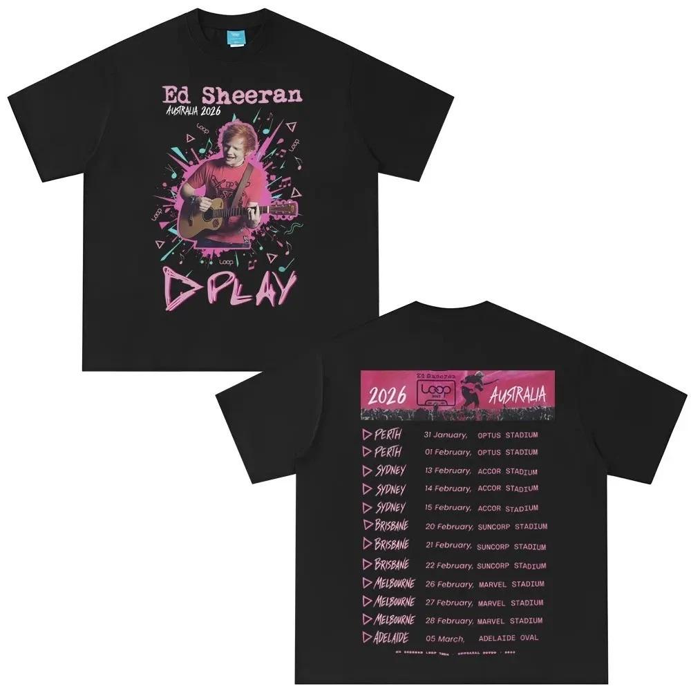Ed Sheeran Printed TShirt Tour Merchandise TShirt Unisexs and Womens Fashion Summer Comfort TShirt Fan Gift