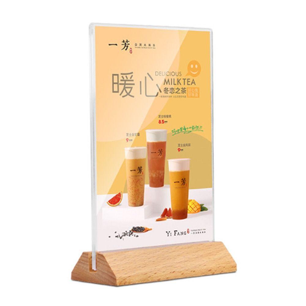 Двусторонняя подставка для меню A4/A5/A6, рамка для карточек, настольный держатель для вывесок, ресторан