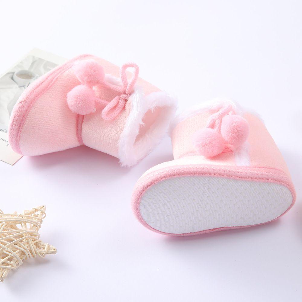 Casual Anti Skid Bottom Baby Girls Boys Winter Warm Boots Plush Fur Newborn Toddler Flat Snow Boots