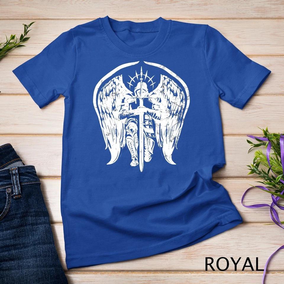 Angel Archangel Michael Christian Warrior Gift Unisex T-shirt 11