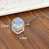 2025 New Creative Button Keychains Give To Friends Sand Sculpture Parody Decompression Pendant Luminous Keychain