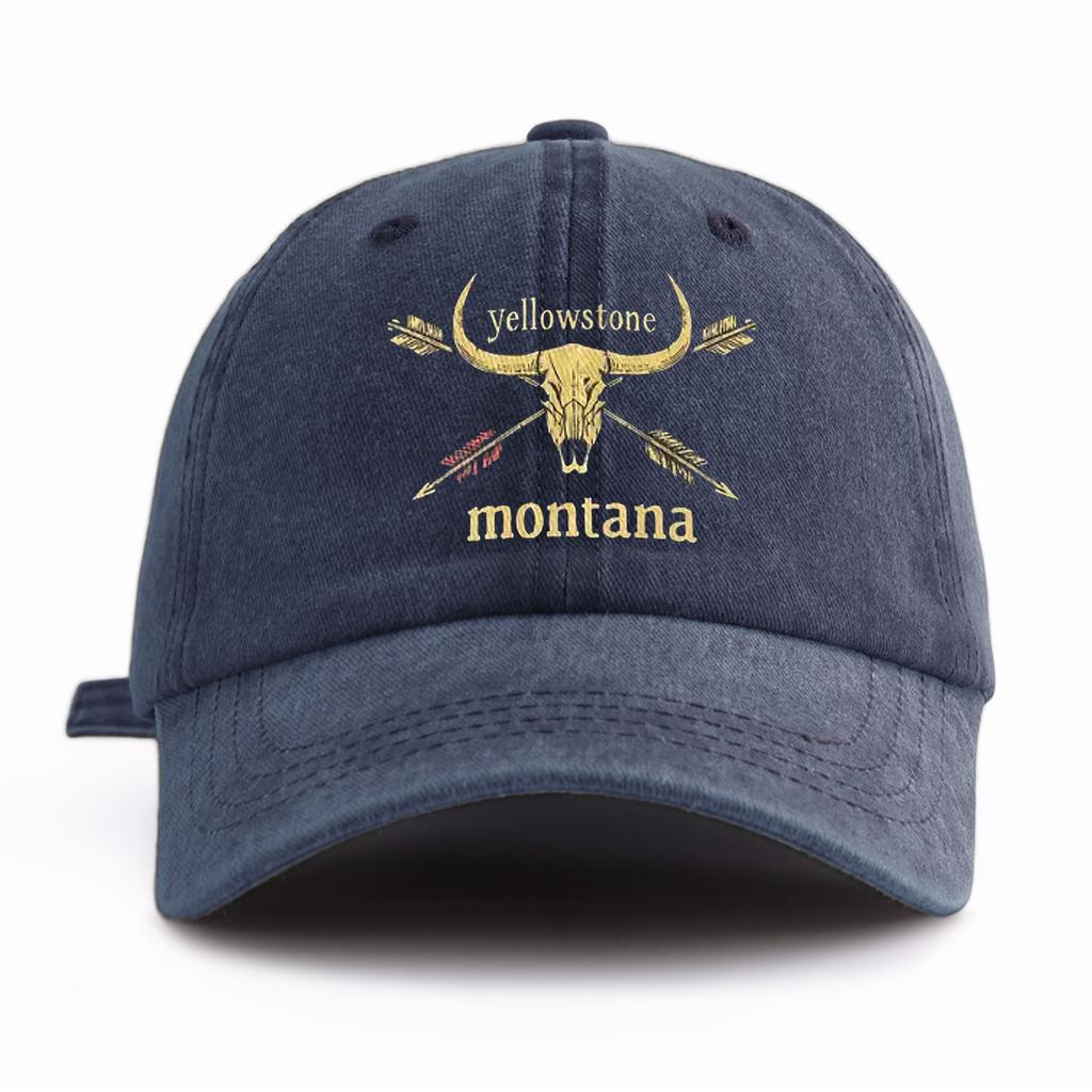 1 шт. Стильная washed бейсболка MONTANA для взрослых, Минималистичный ретро-стиль, Повседневная, Мягкая, Регулируемая, Кепка 'Dad Hat', Идеально в качестве подарка