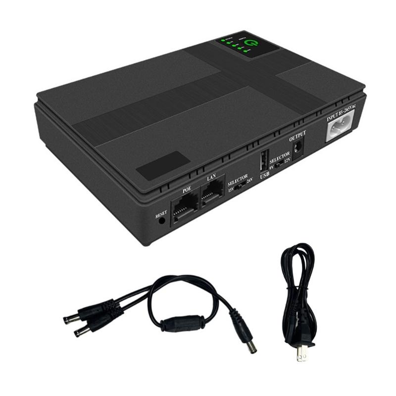 10400mAh UPS 5V 9V 12V Battery Backup Portable Uninterruptible Power Supply Unit for Wifi Router Attendance Machine