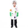Children Boys Crazy Science Laboratory Scientist Jacket Top Gloves Set Kids Halloween Cosplay Costumes Role Play Outfit