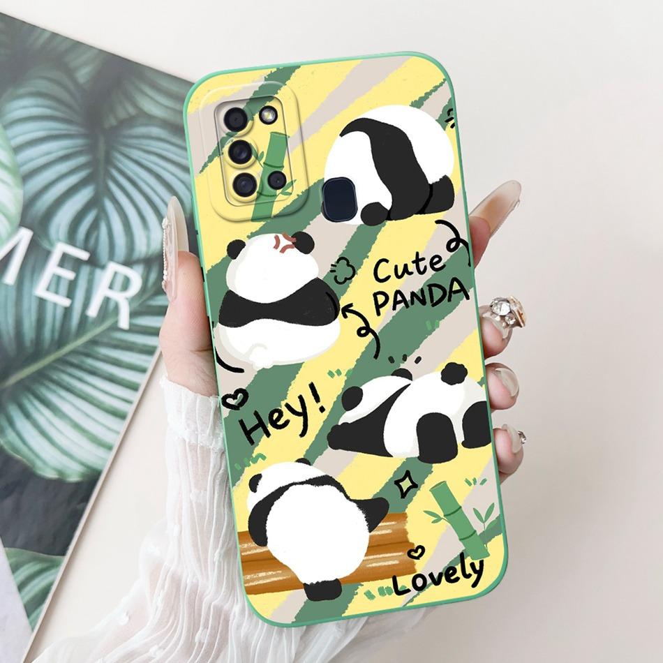 For Samsung Galaxy A21s Case Samsung A21S A 21S SM-A217F Elegant Printing Soft Silicone Camera Protective Shockproof Phone Cases