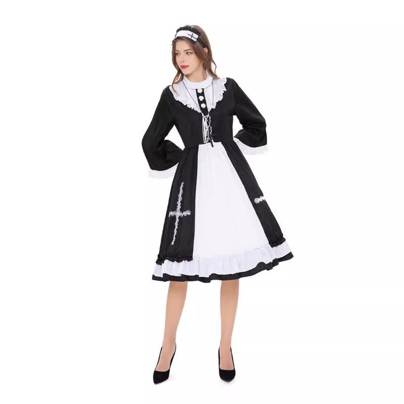 Хэллоуин, Взрослые монахини, Форма горничной, Костюмы для выступлений, Сексуальные костюмы для выступлений, Костюмы горничной