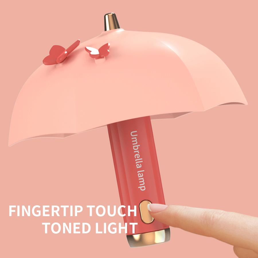 Зонт мини-ночник Usb перезаряжаемый светильник для учебы и чтения книг портативный фонарик ночник магнитная наклейка настольная лампа