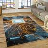 PCB Circuit Board 3D Chip CPU Rug Carpet for Living Room Bedroom Home Decor,Floor Mat Non-slip Decoration for Sofa Doormat Gift