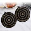2Pcs Non-Stick Silicone Stove Mat Induction Cooktop Protector 9.5-inch Reusable Pad for Cooktop Heat-Resistant Stove Cover