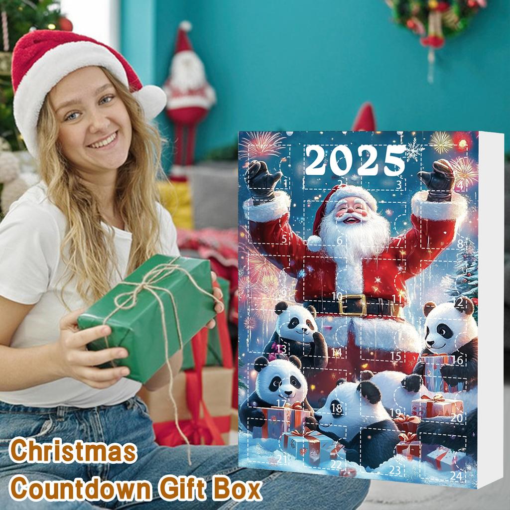 24-дневный рождественский адвент-календарь, календарь обратного отсчета, 2D-подвеска в виде плоского акрилового медведя, подвеска обратного отсчета, милый шарм в виде рождественской елки