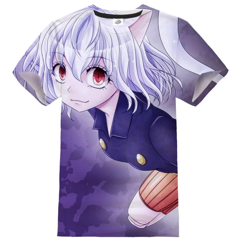 Горячая японская аниме Hunter X Hunter, уличная одежда с 3D принтом для мальчиков и девочек, повседневная модная футболка в стиле Харадзюку, футболка унисекс, детская верхняя одежда