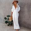 Bamboo Waist-Tie Skirt & Cardigan Beach Cover-Up for Women