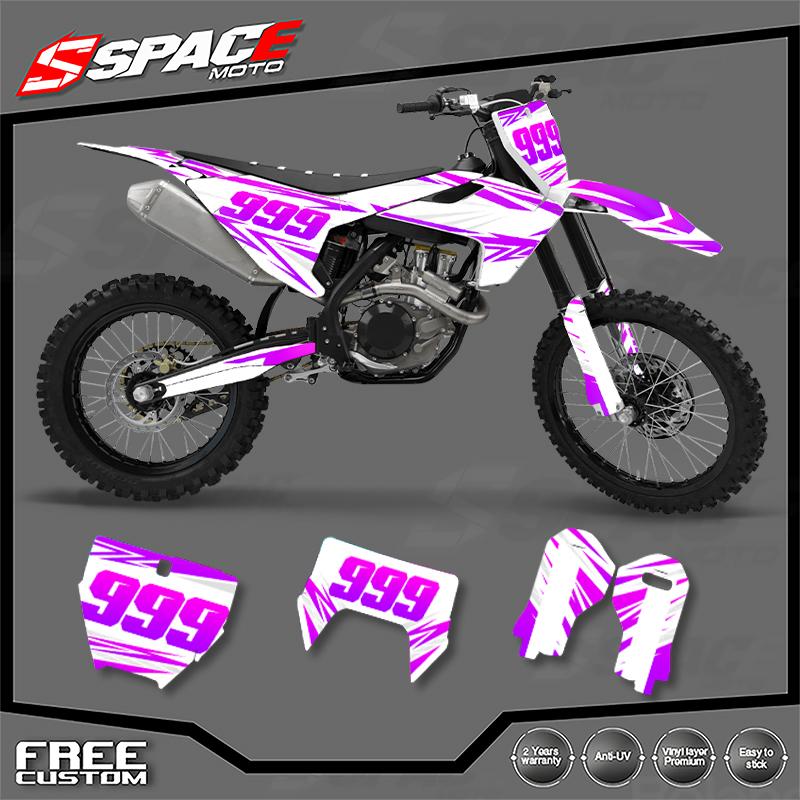 SPACE Motorcycle Fairing Graphics Background Decal for Husqvarna TC FC TX FX FS 2016 2017 2018 TE FE 17-19 Decals Stickers Kits