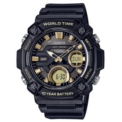 Youth Analog Digital Resin Black Dial Quartz AEQ-120W-9AV AEQ120W-9 100M Мужские часы