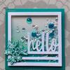 Hello Square Frame Metal Cutting Die DIY Scrapbooking Decor Embossing Stencil