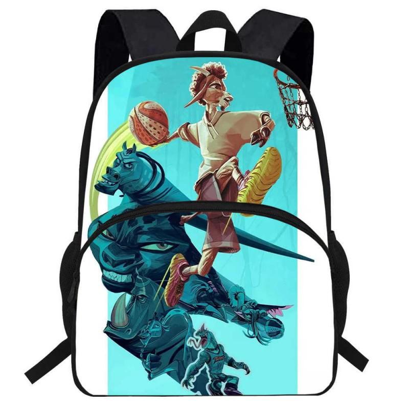 Kids Cartoon Backpack Elementary School Students Lightweight Ergonomic Dual-Shoulder Bag With Breathable Oxford Fabric
