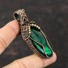 Green Fire Labradorite Pendant Copper Wire Wrapped Jewelry Handmade Brand New Pendant Unique Copper Design Pendant Gemstone Pendant For Gift