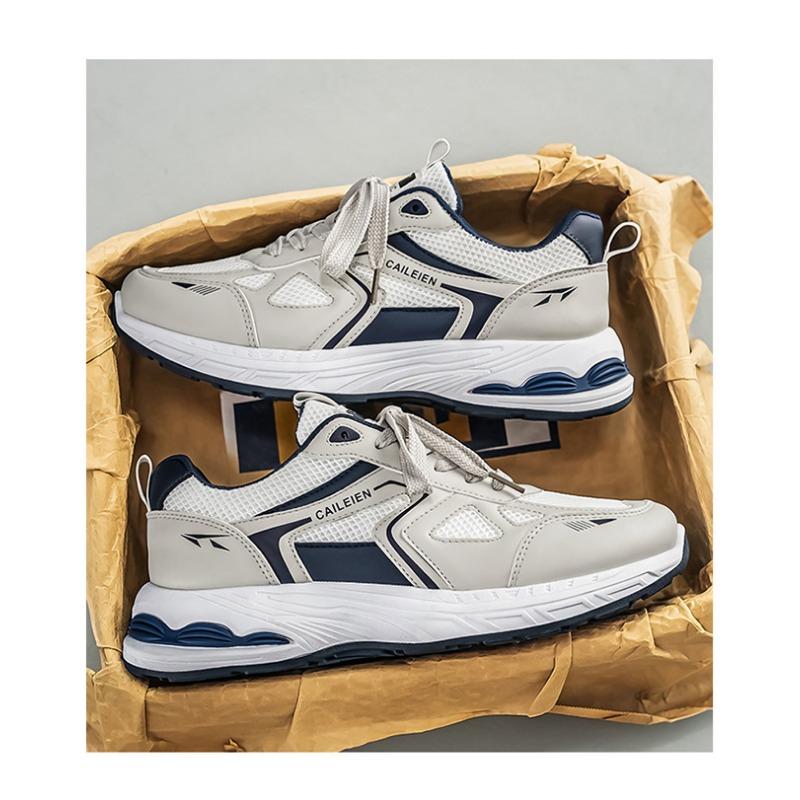 Men S Mesh Breathable Thick Sole Casual Sports Sneakers