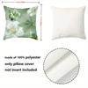 Green Floral Butterfly Printed Decorative Throw Pillow Cases Polyester pillowcase, sofa decorative cushion cov Headboard Pillow