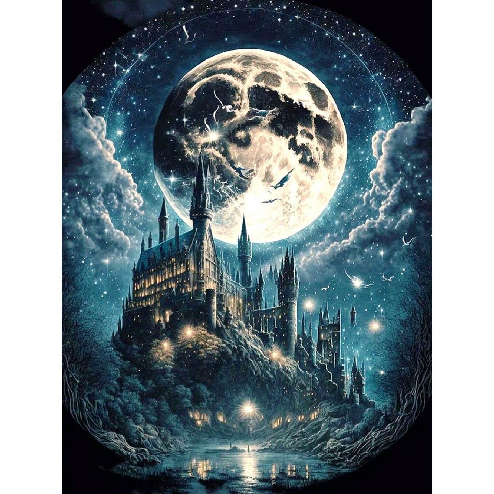 Гарри Поттер Школа Магии 5D Алмазная Живопись DIY Вышивка Крестом Замок Мозаика Вышивка Стразами Домашний Декор Подарок для Детей