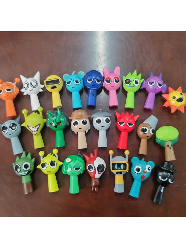 non-toxic 24pcs 4.5cm Funny Sprunki Figuras Model PVC Sprunki Game Action & Toy Figures