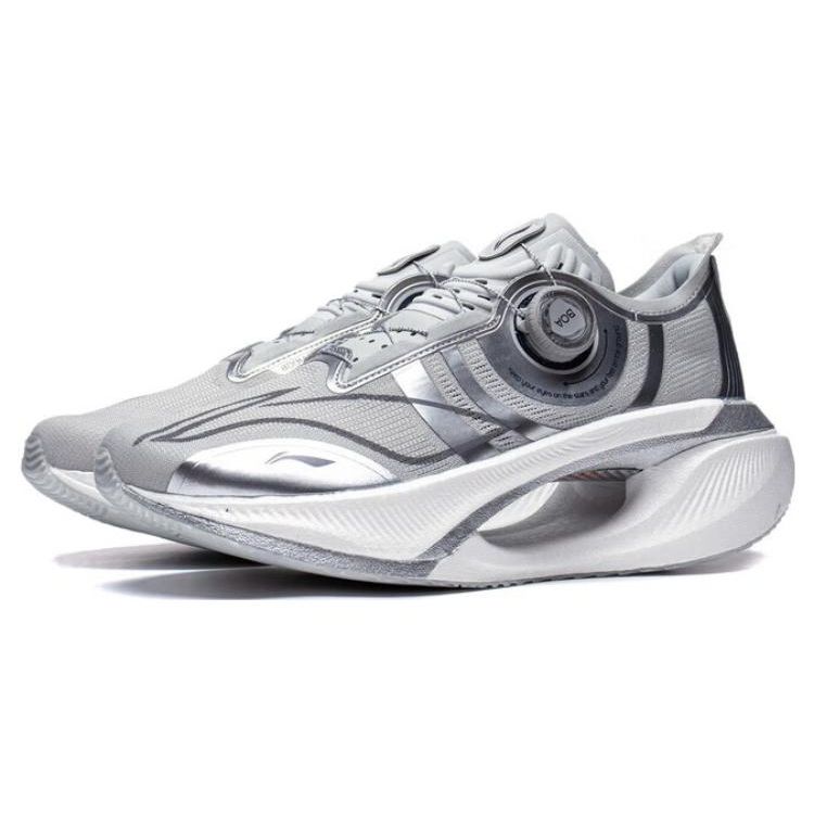 Кроссовки Li Ning Absolute Shadow 2.0, удобные, минималистичные, прочные, с низким верхом, с технологией Nitrogen, унисекс, серые ARRT017-1
