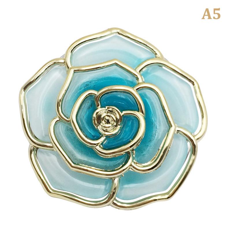 Portable Folding Table Bag Hook Flower Shaped Hanger Holder Round Vintage Rose Hook Decoration For Office Handbag Umbrella