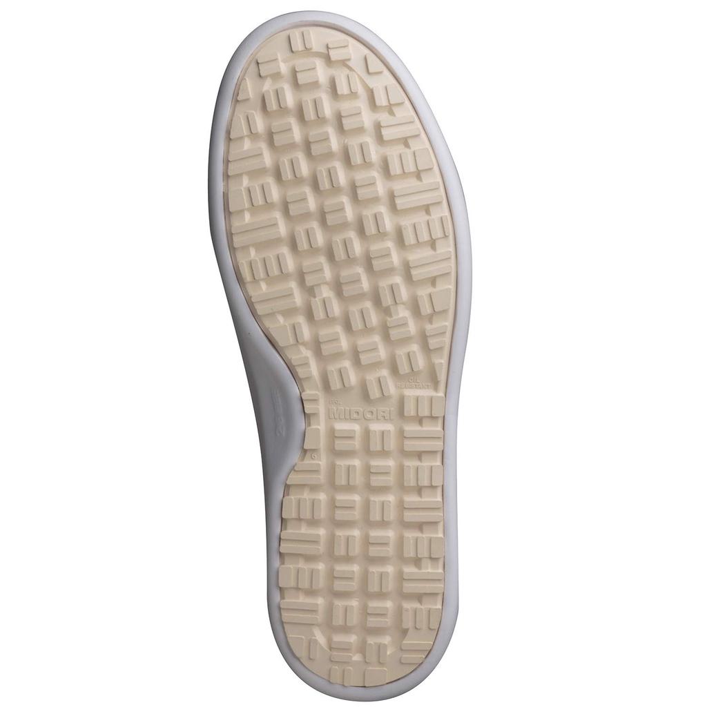 High Grip Unisex Work Sneakers H710N White [Midori Anzen] 28.0cm