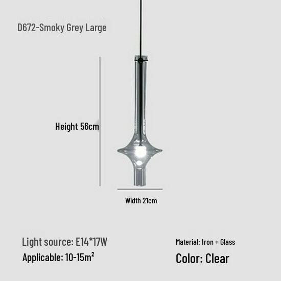 Итальянский дизайнерский подвесной светильник PENTA для столовой и баров - Художественное стекло и бамбук