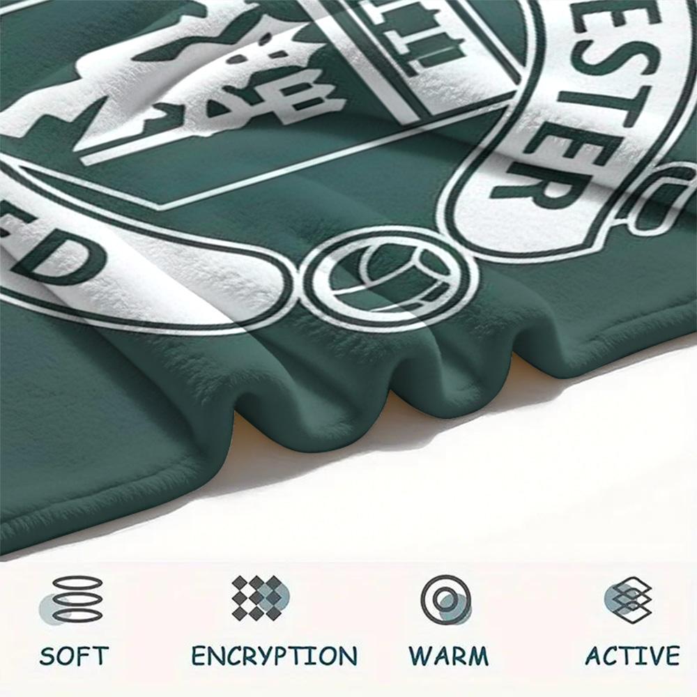 Man Utd Print FlAannel Blanket, High quality Comfortable for All Seasons, Home Decor, Warmth and Comfort