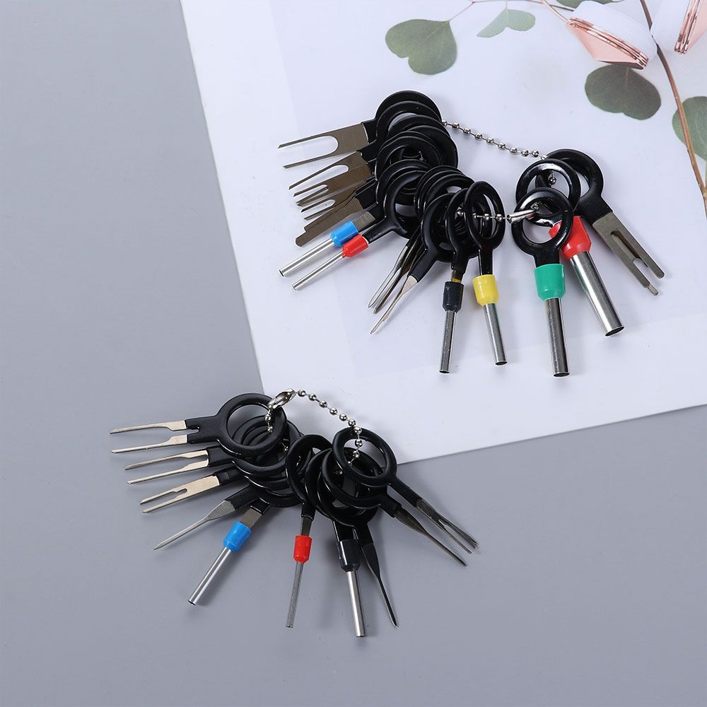 Wire Crimp Connector Automotive Plug Removal Tools Pin Extractor Kit Wire Terminal Stainless Steel