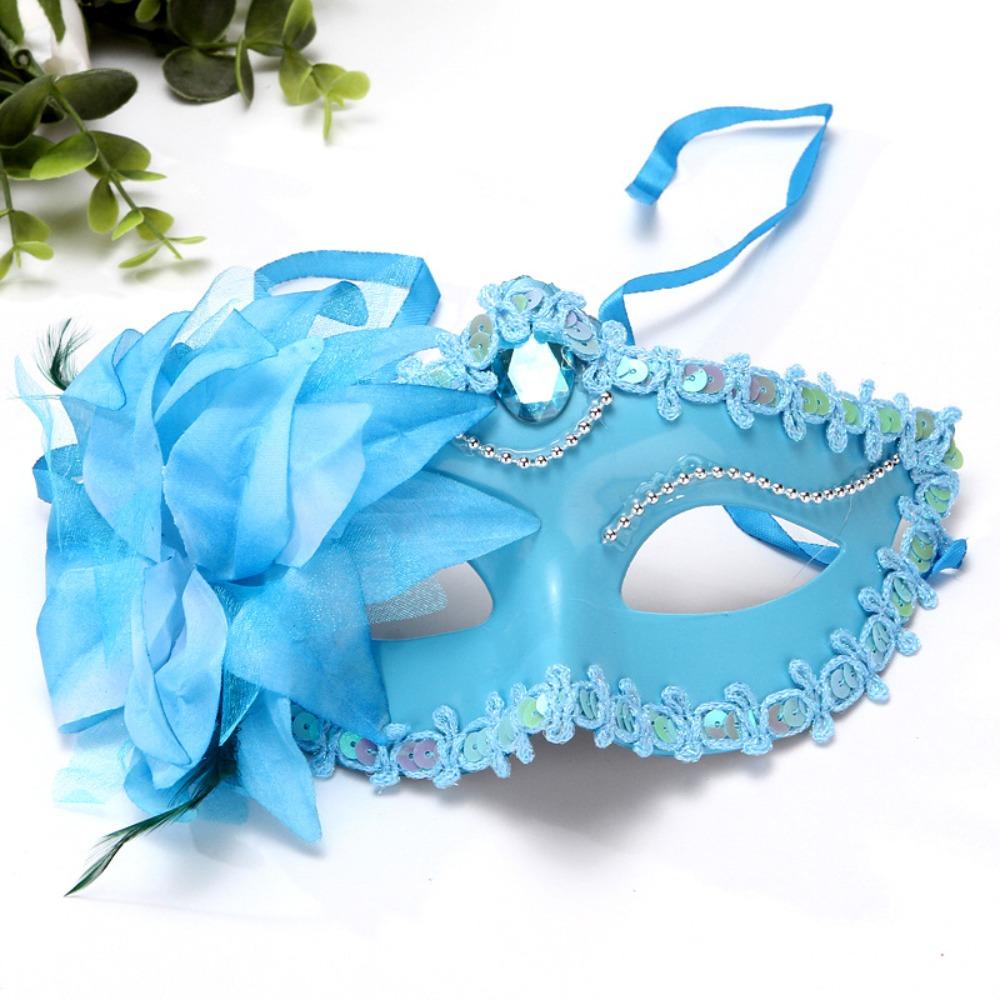 Sexy Ladies Big Lily Flower Princess Mask Christmas Halloween Masquerade Mask New Beauty Mask
