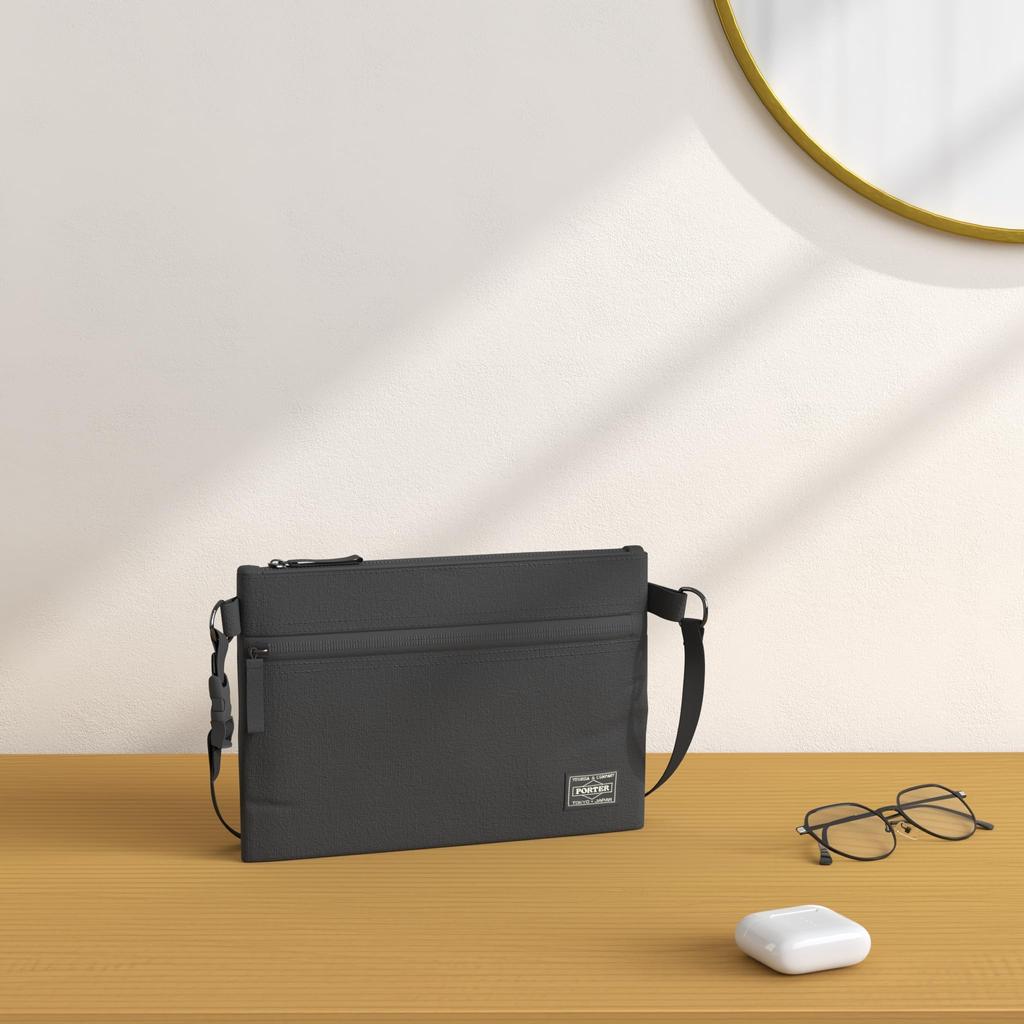 Сумка через плечо PORTER Sacoche черная W265xH180 (Портье) [ГИБРИДНЫЙ]