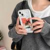Ins нишевая иллюстрация закат кокосовая пальма для iPhone16promax Apple 15pro чехол для мобильного телефона 14 новый 13