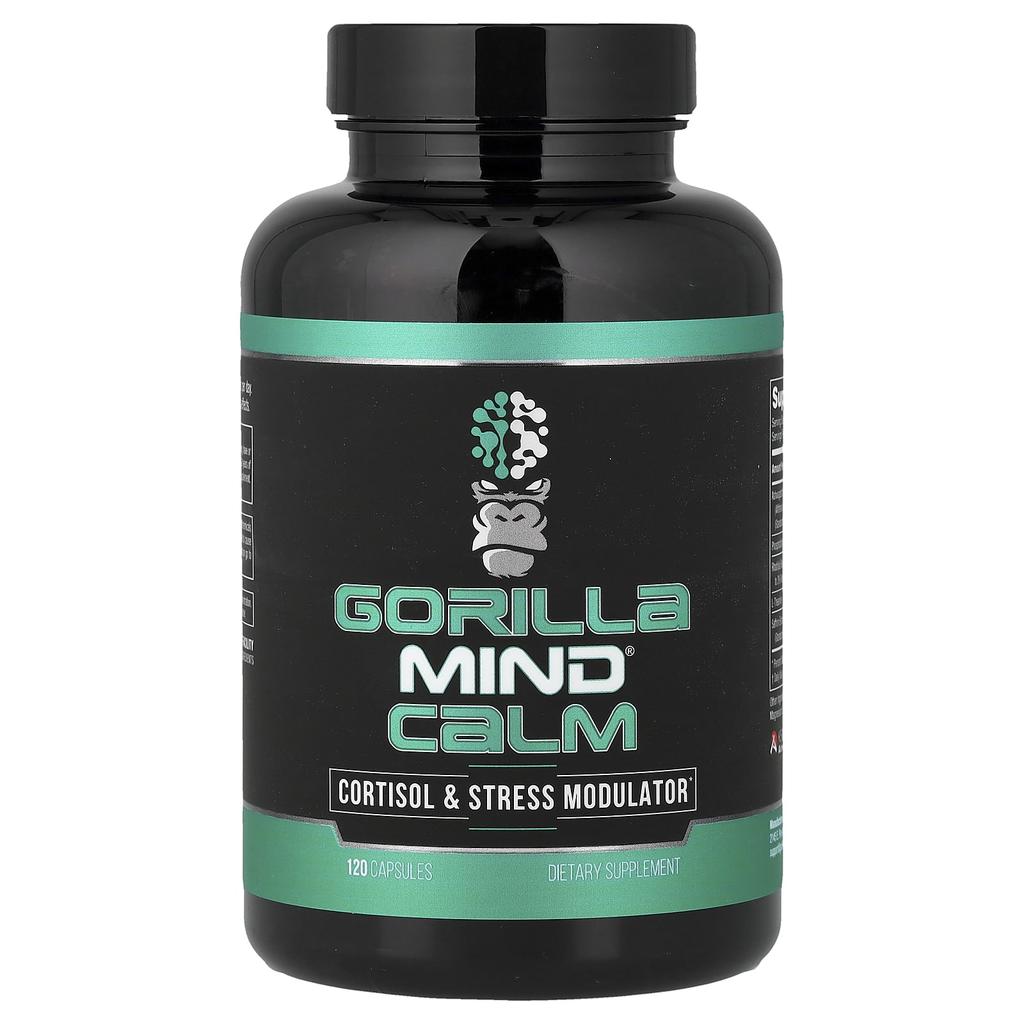 Gorilla Mind, Calm, Регулятор кортизола и стресса, 120 капсул