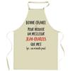 Tablier de cuisine - Jean-Charles Ca n'existe pas - Impression bretonne - Coton résistant - Lavable 40°C