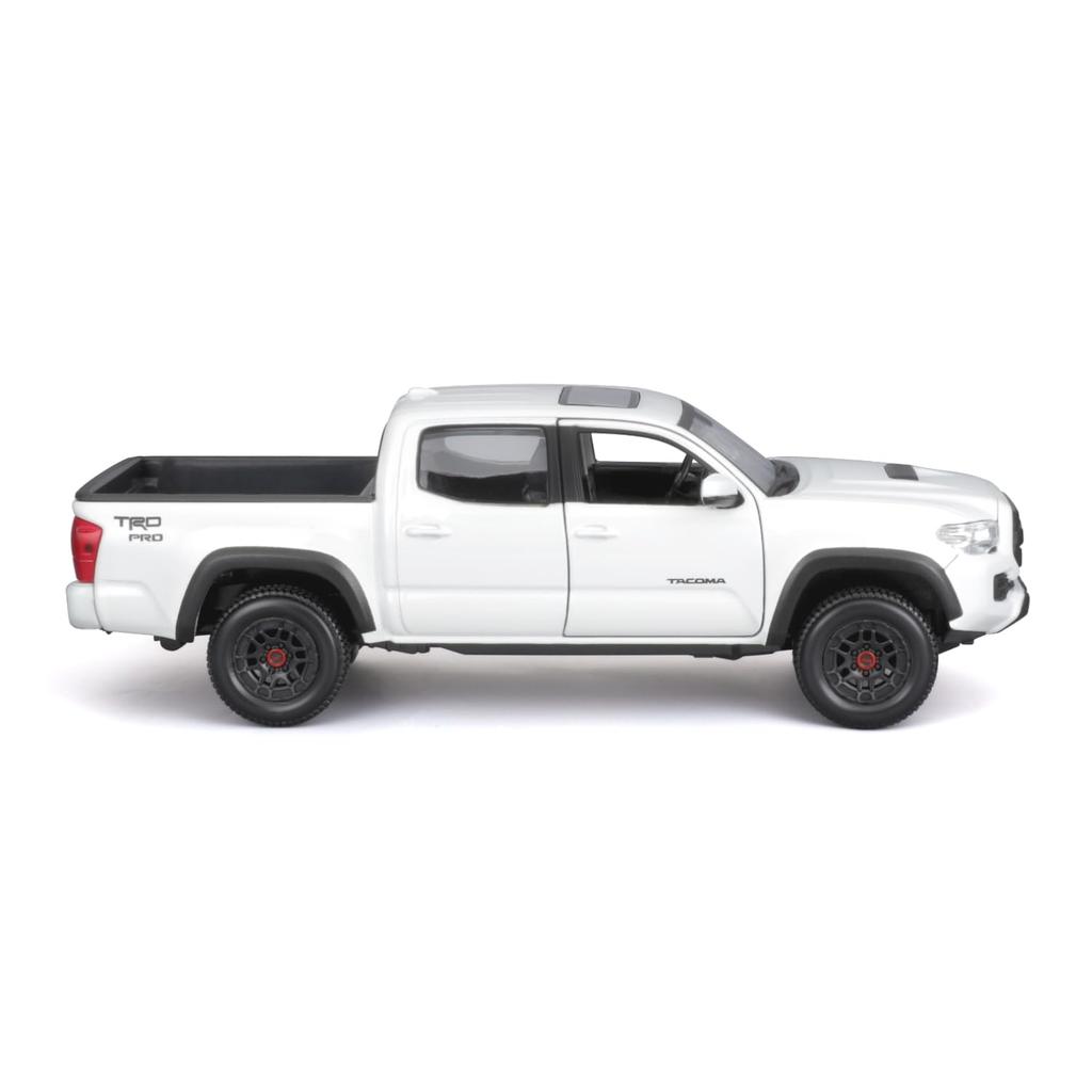 Maisto 1/27 Scale Toyota 2023 Tacoma TRD TRO White / Diecast Model Car, Finished Product, 32910 WT