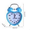 62KD Heart Alarm Clock No Ticking Silent Night Light for Time Clocks for Kids Girls Bedroom Snooze Wake Up Clocks