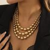 Преувеличенные Толстые Массивные Многослойные Ключичные Ожерелья Украшения для Шеи Ожерелье-Чокер