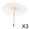 3xМини Зонтик из чистой бумаги Декоративный Коктейльный Сделай сам Детские игрушки 20см