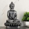 Latest Buddha Statue Showpiece Idol Home Decor Items for Living Room and Gifts (Antique Silver)