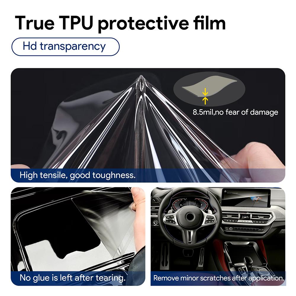 Чехол из ТПУ для рулевого колеса BMW X3 X4 G01 G02 2022 2023 2024 Защитная пленка от царапин