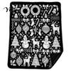 Creative Arts And Crafts Gifts Christmas DIY Coloring Blanket for Adults Kids, Color Your Own Blanket, 59" x 51" Soft Cozy Polyester Couch Cover Throw